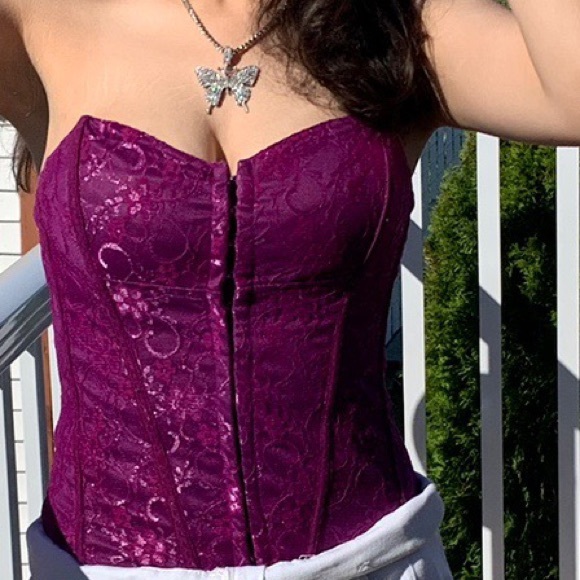 PURPLE CORSET - Picture 1 of 3